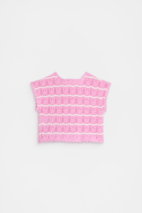 Crochet Top  Candy Pink  hi-res
