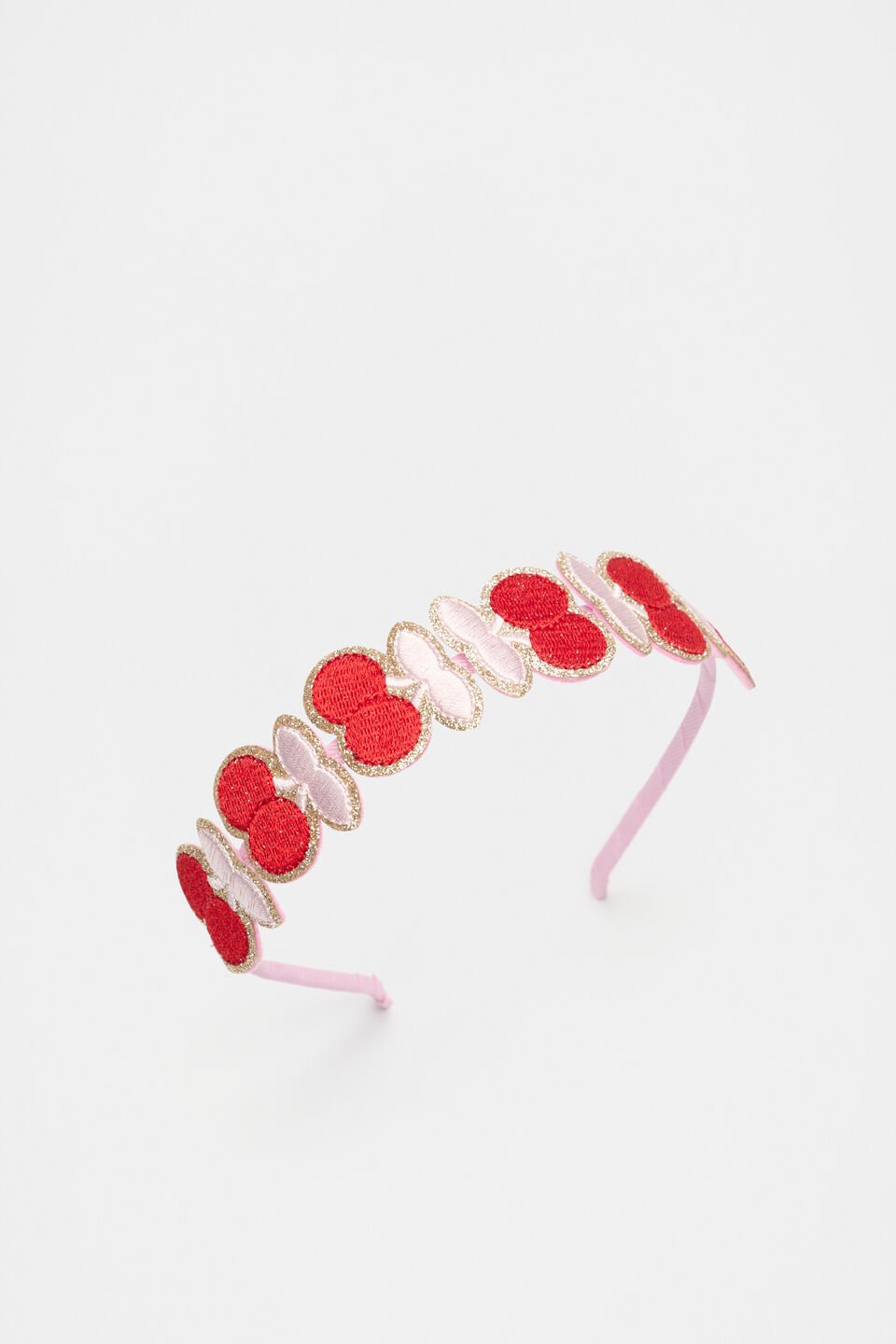 Glitter Cherry Headband  Candy Pink