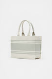 Woven Mini Structured Tote  Pale Olive  hi-res