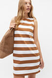 Jersey Mini Shift Dress  Cinnamon Spice Stripe  hi-res