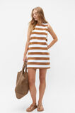 Jersey Mini Shift Dress  Cinnamon Spice Stripe  hi-res