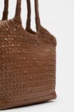 Leather Basket Bag  Deep Tan  hi-res