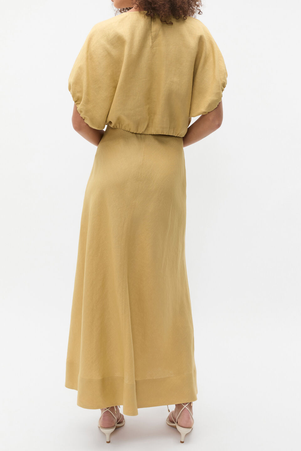 Linen Bubble Top  Honey