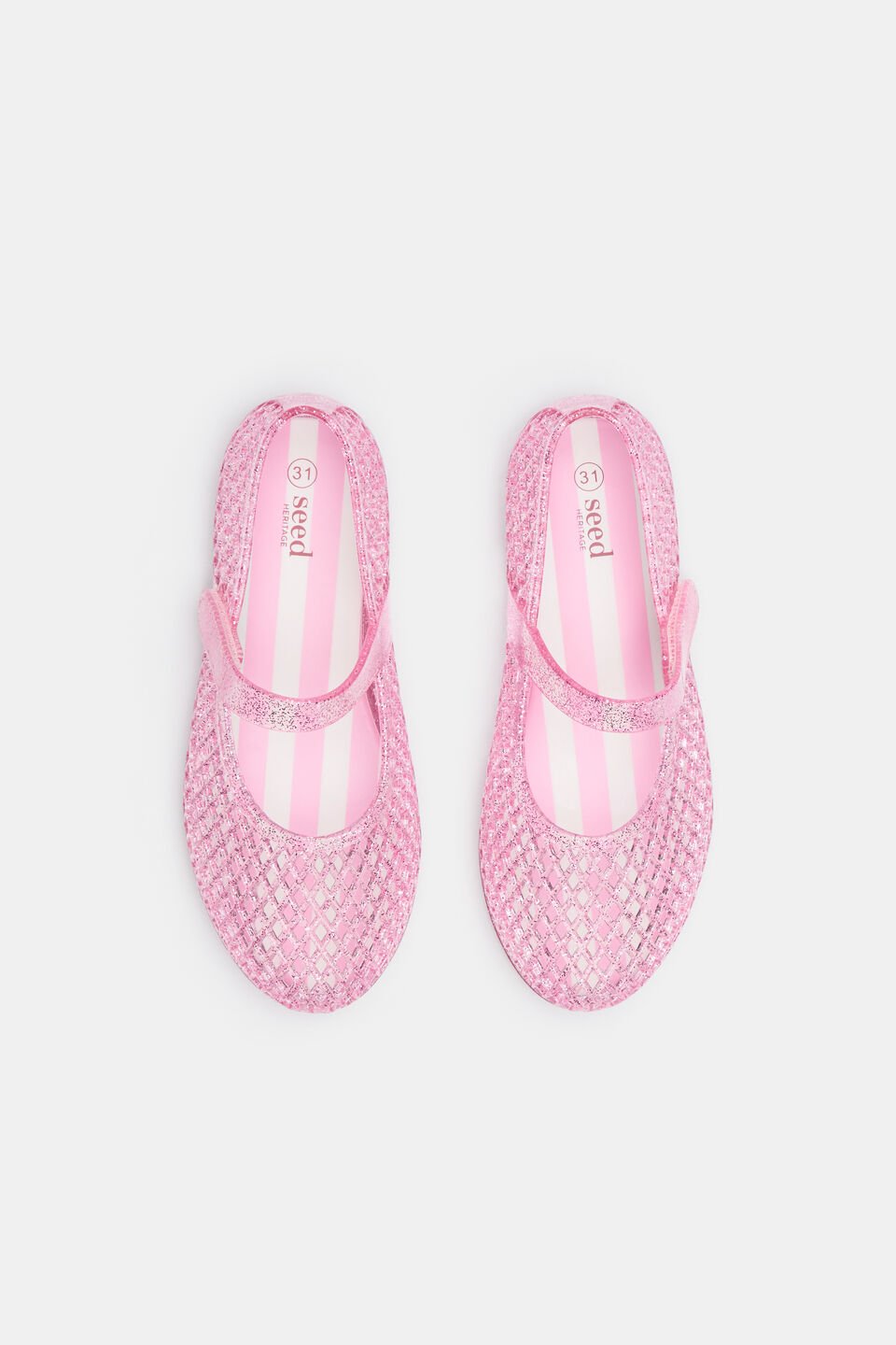 Cage Jelly Ballet  Pink Glitter