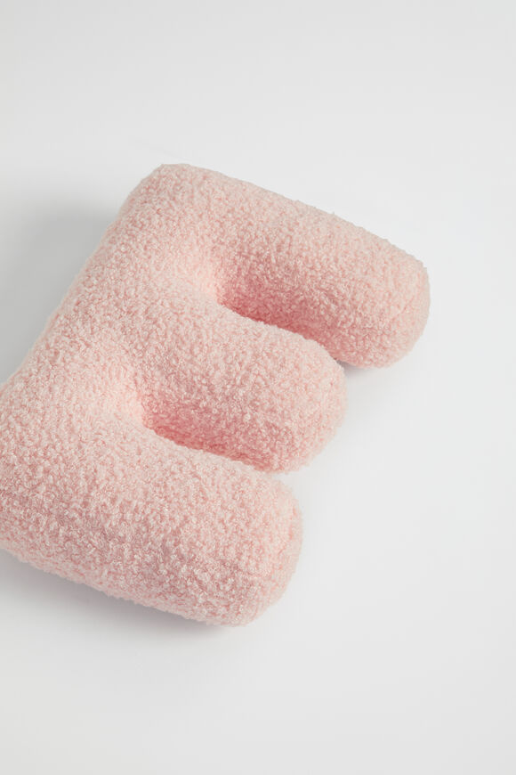 Teddy Initial Cushion Dusty Rose  E  hi-res