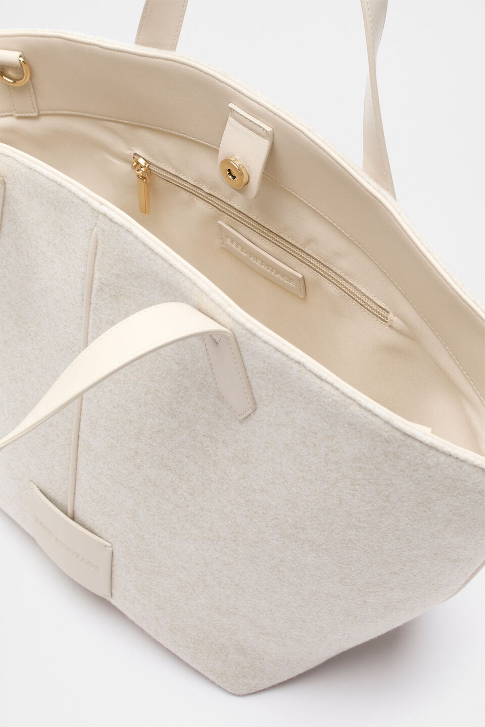 Felt Large Carry All Tote  Oat