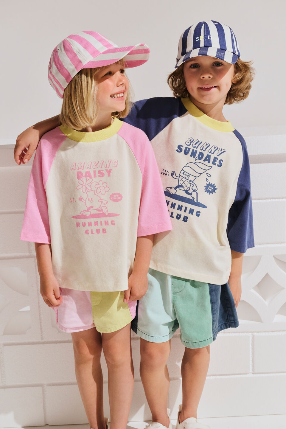 Boxy Raglan Tee  Multi