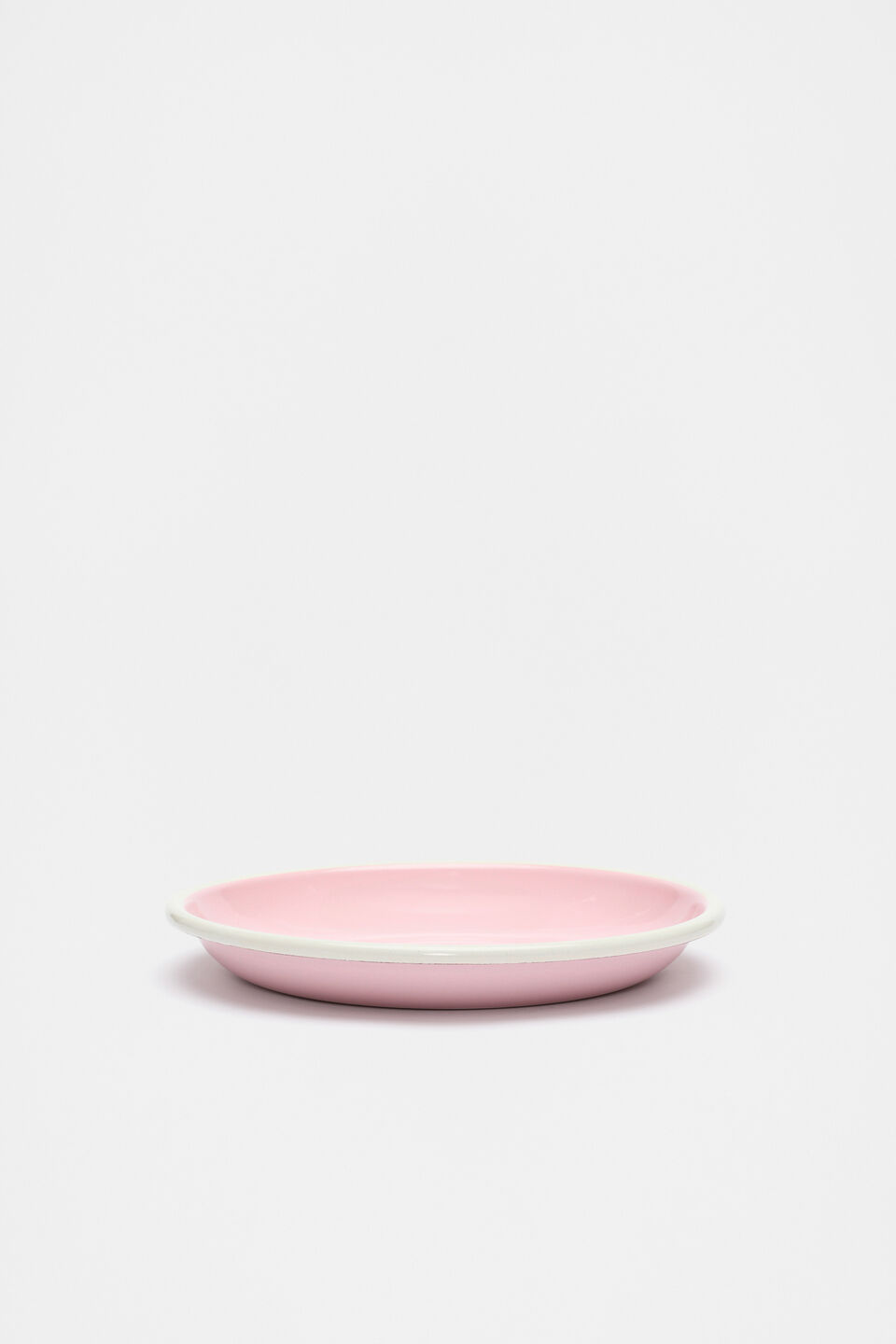 Loretta Enamel Shallow Plate  Fairy Floss
