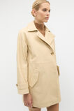 Leather Short Trench Coat  Light Marzipan  hi-res
