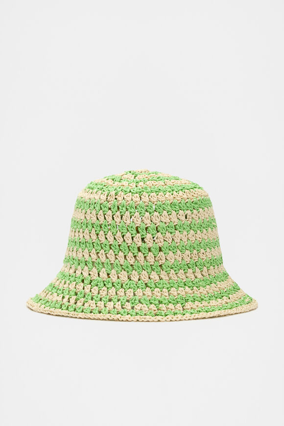 Two Tone Bucket Hat  Green Apple  hi-res