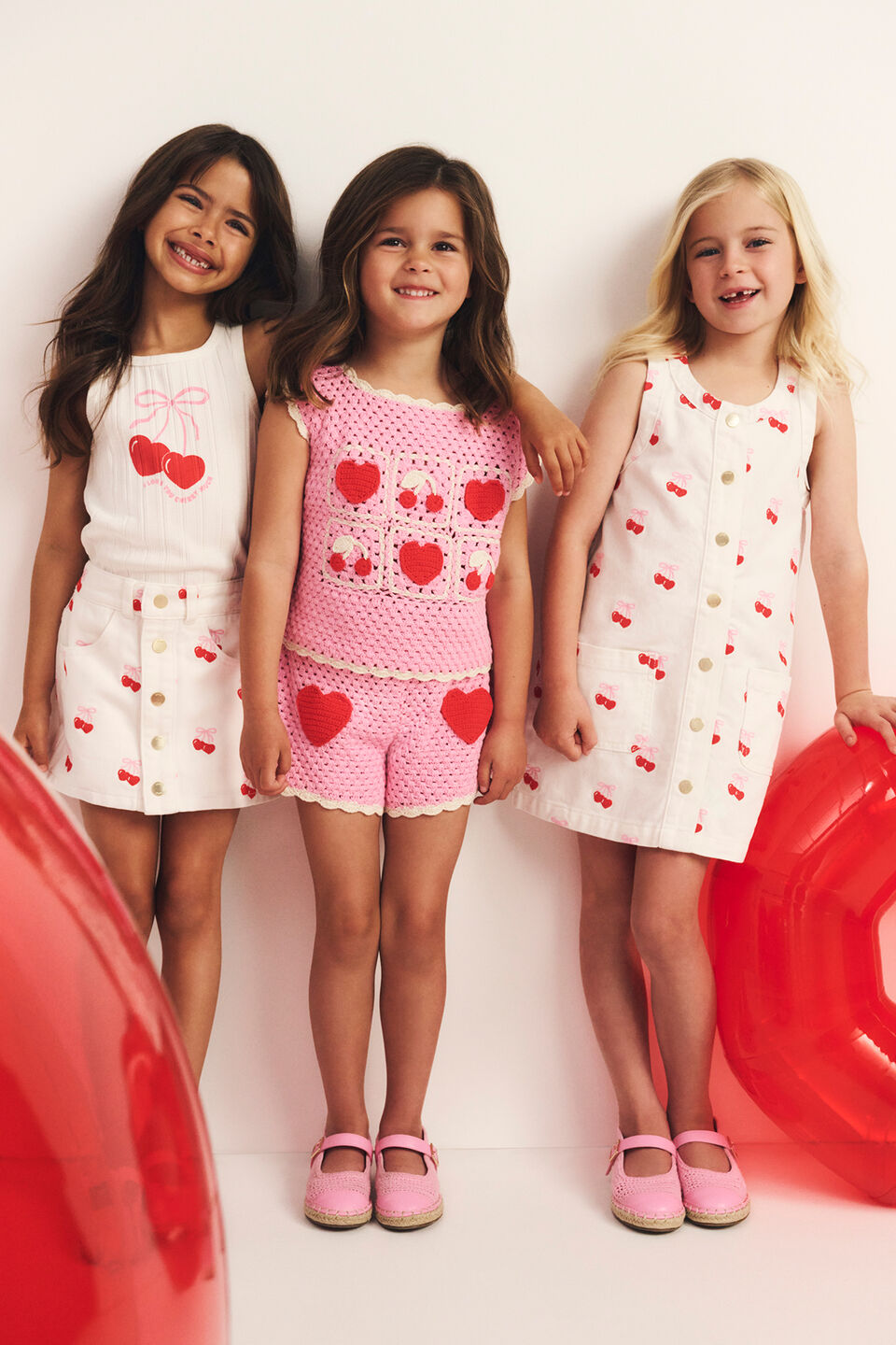 Heart Denim Skort  Canvas