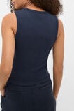 Cotton Rib Tank  Twilight Blue  hi-res