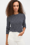 Self Stripe Textured Top  Twilight Blue Stripe  hi-res