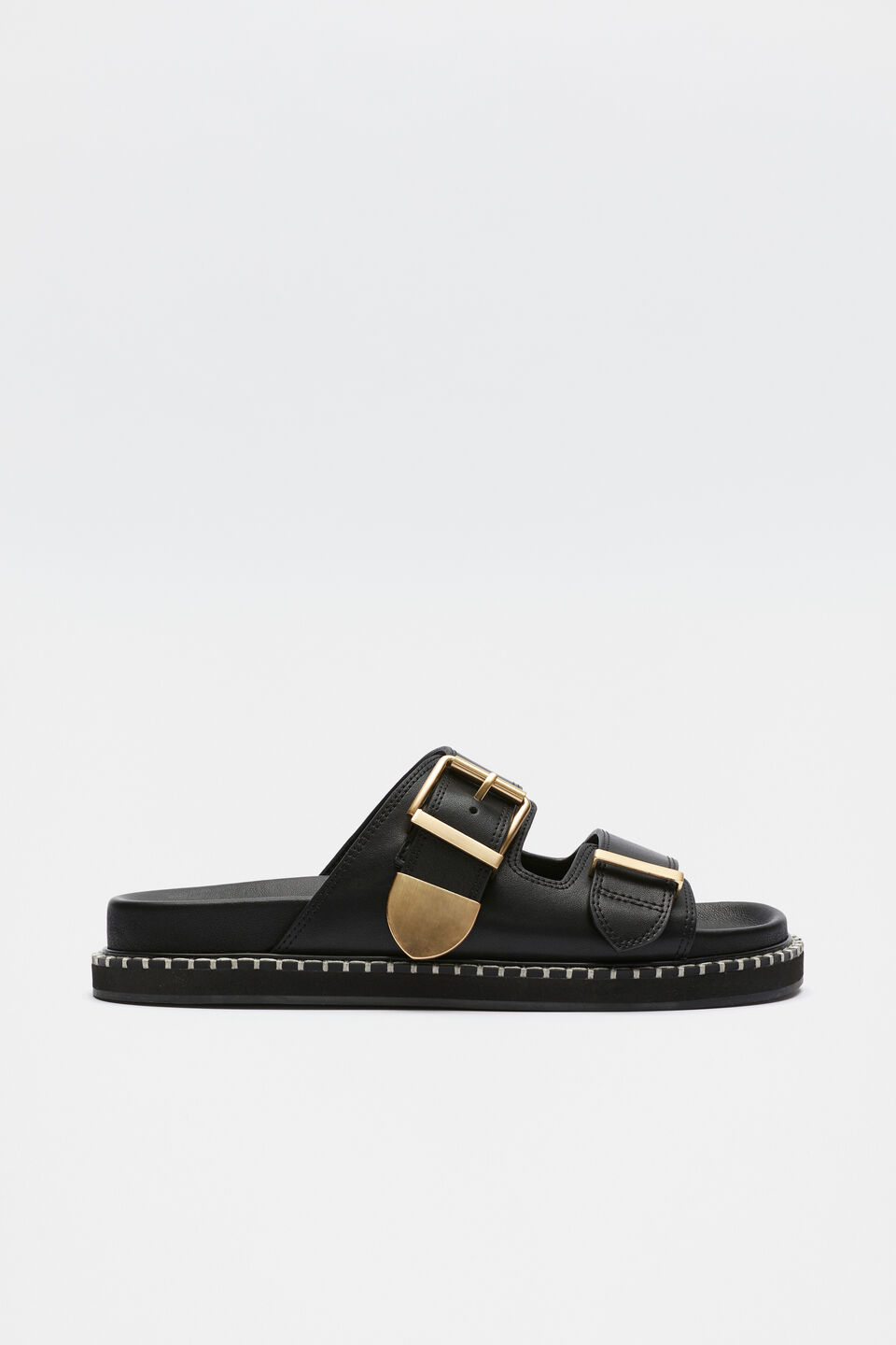 Sasha Trim Slide  True Black