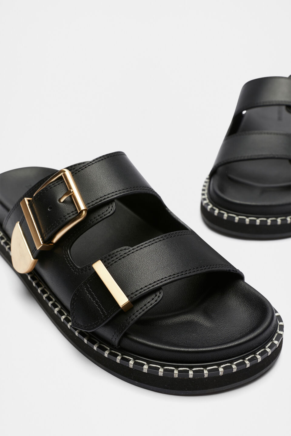 Sasha Trim Slide  True Black