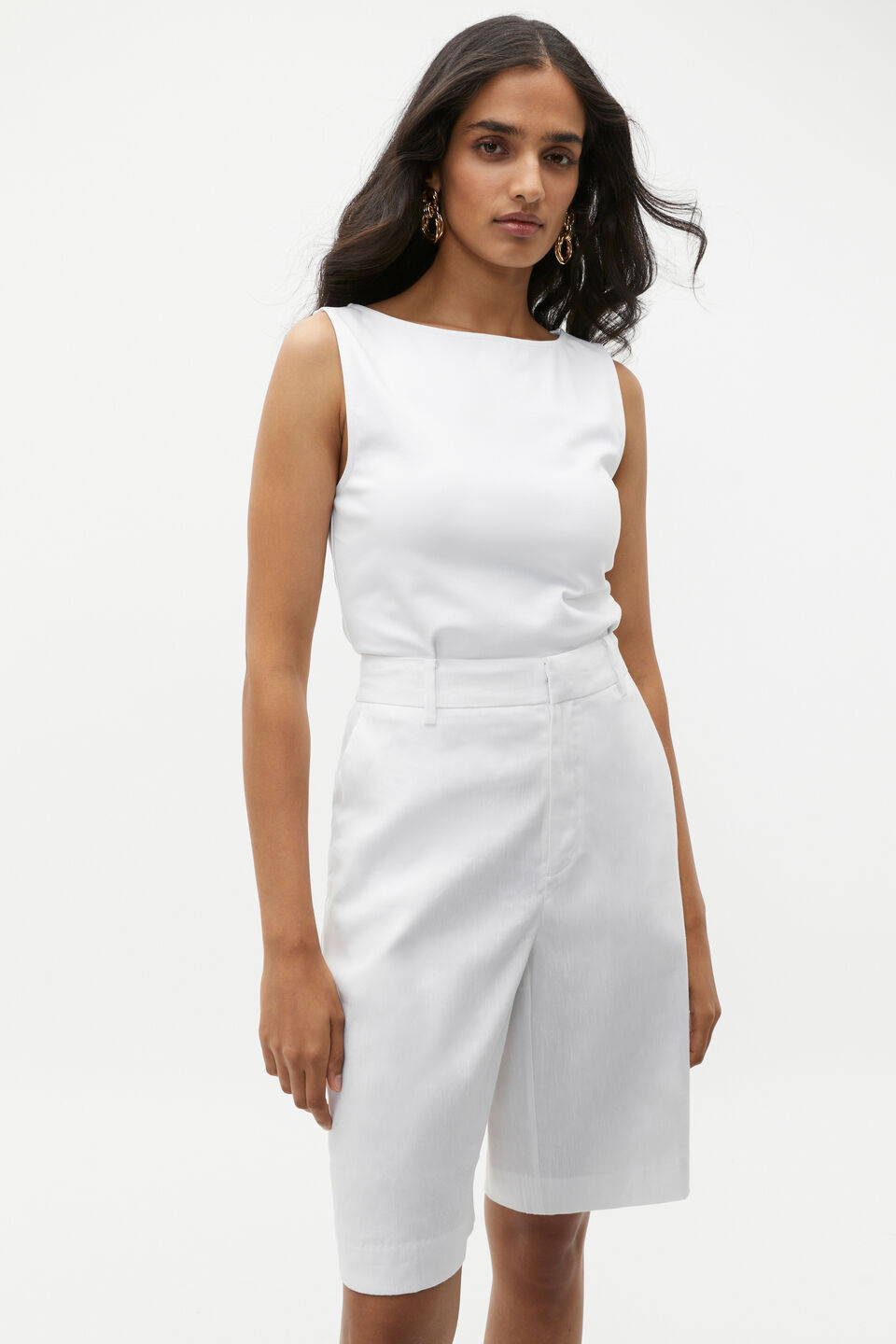 Bateau Classic Tank  Whisper White