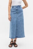 Denim Circle Skirt  Mist Blue Wash  hi-res