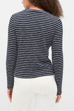 Self Stripe Textured Top  Twilight Blue Stripe  hi-res