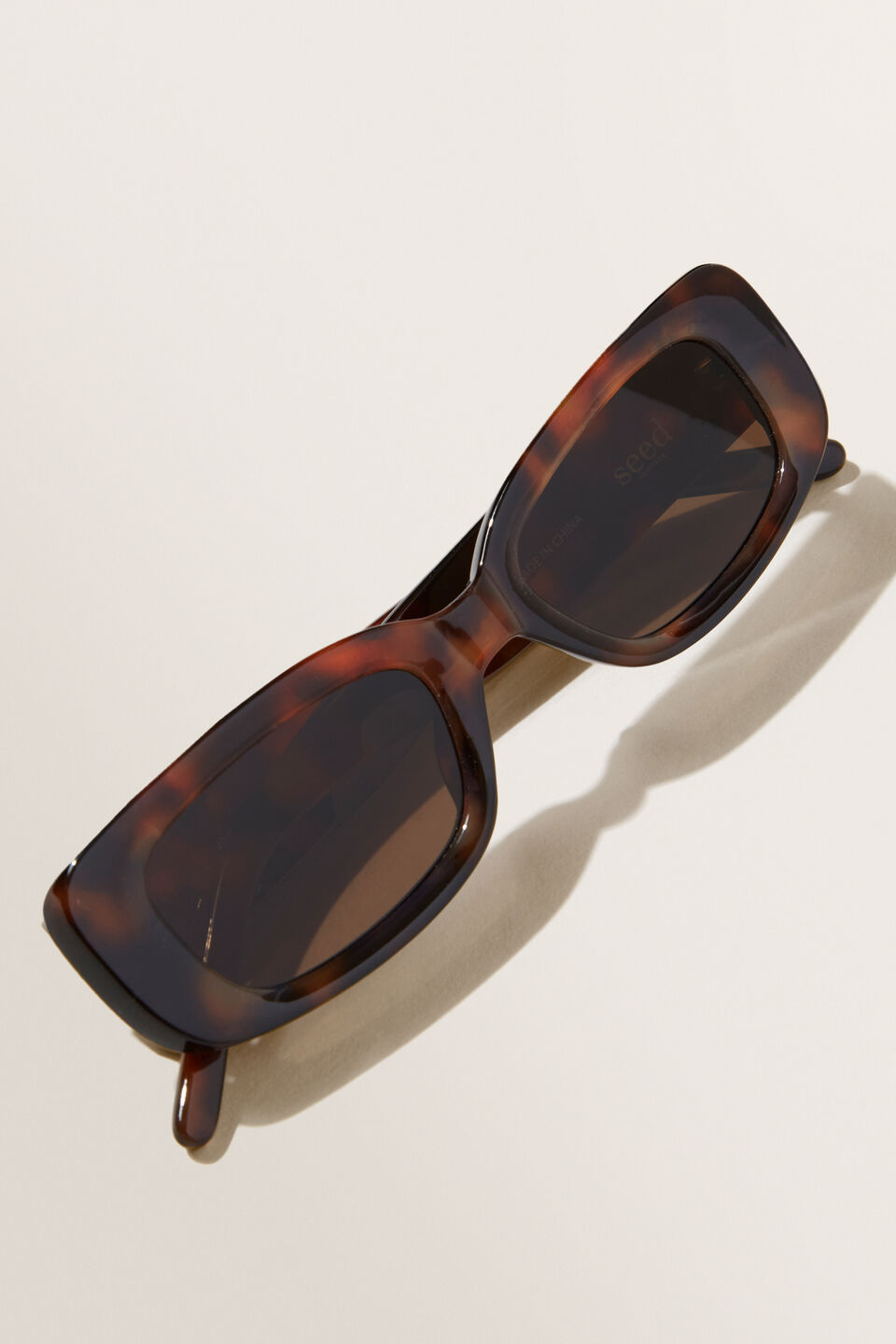 Rectangle Sunglasses  Tort