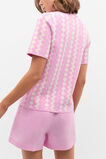 Jacquard Knit Polo Top  Fairy Floss  hi-res