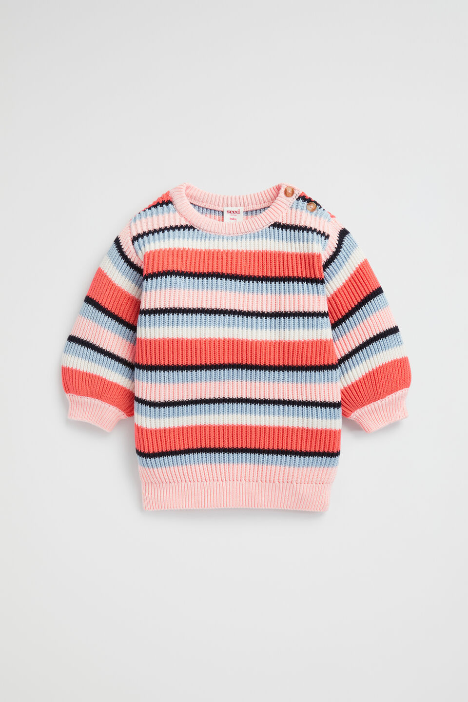 Knit Stripe Dress  Multi