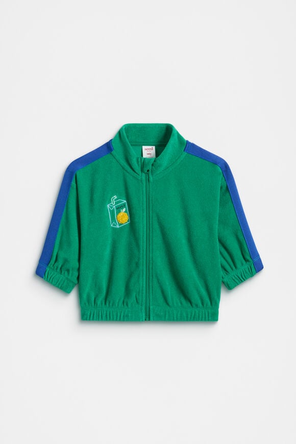 Zip Through Sweat  Tennis Green  hi-res