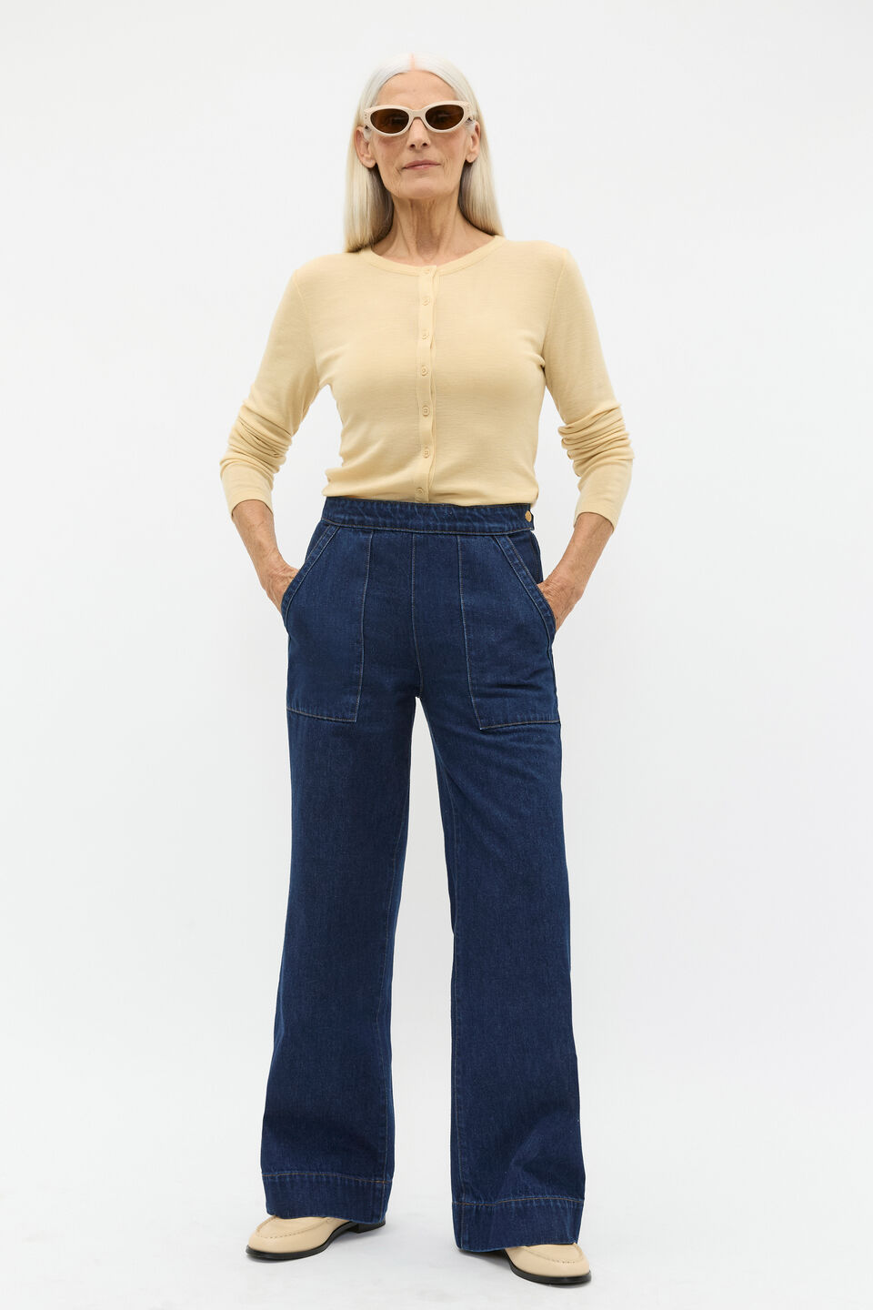 Australian Merino Cardigan  Marzipan