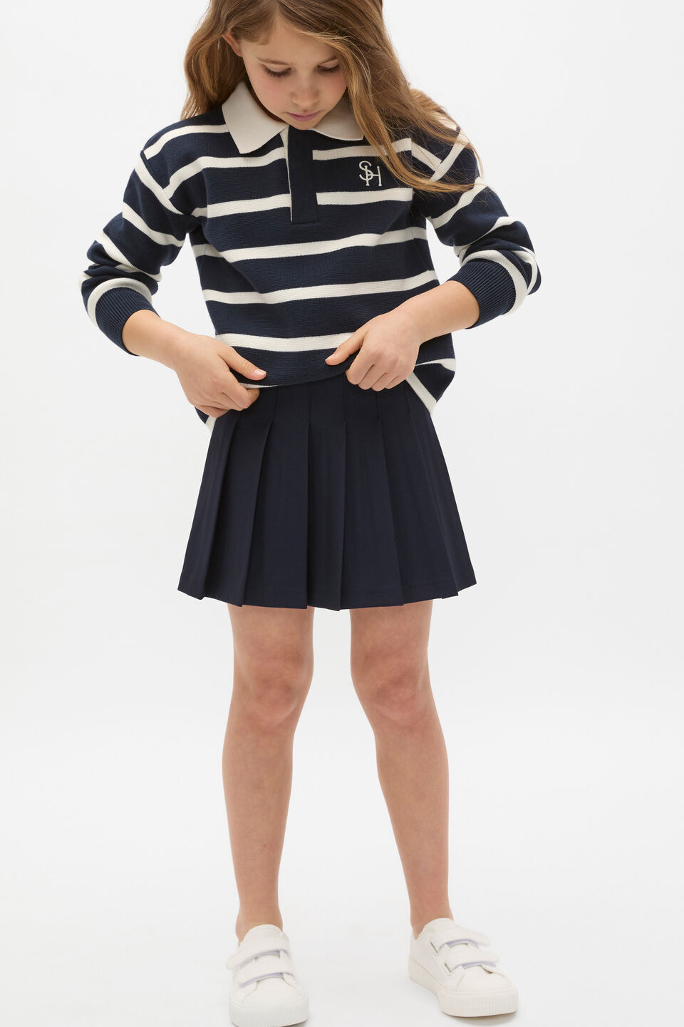 Pleat Skirt  Twilight Blue