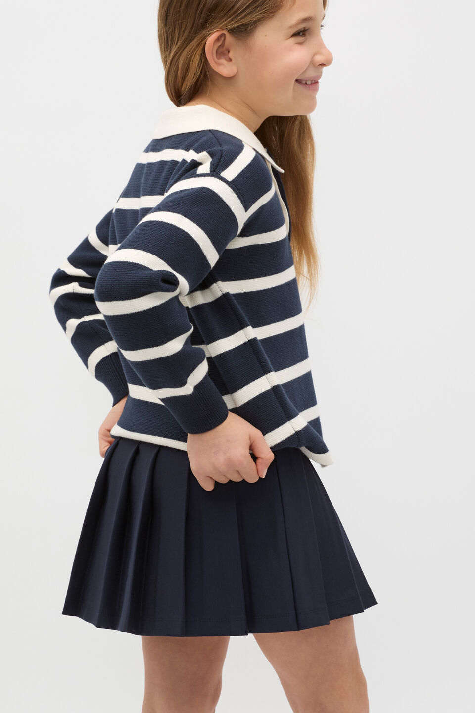 Pleat Skirt  Twilight Blue