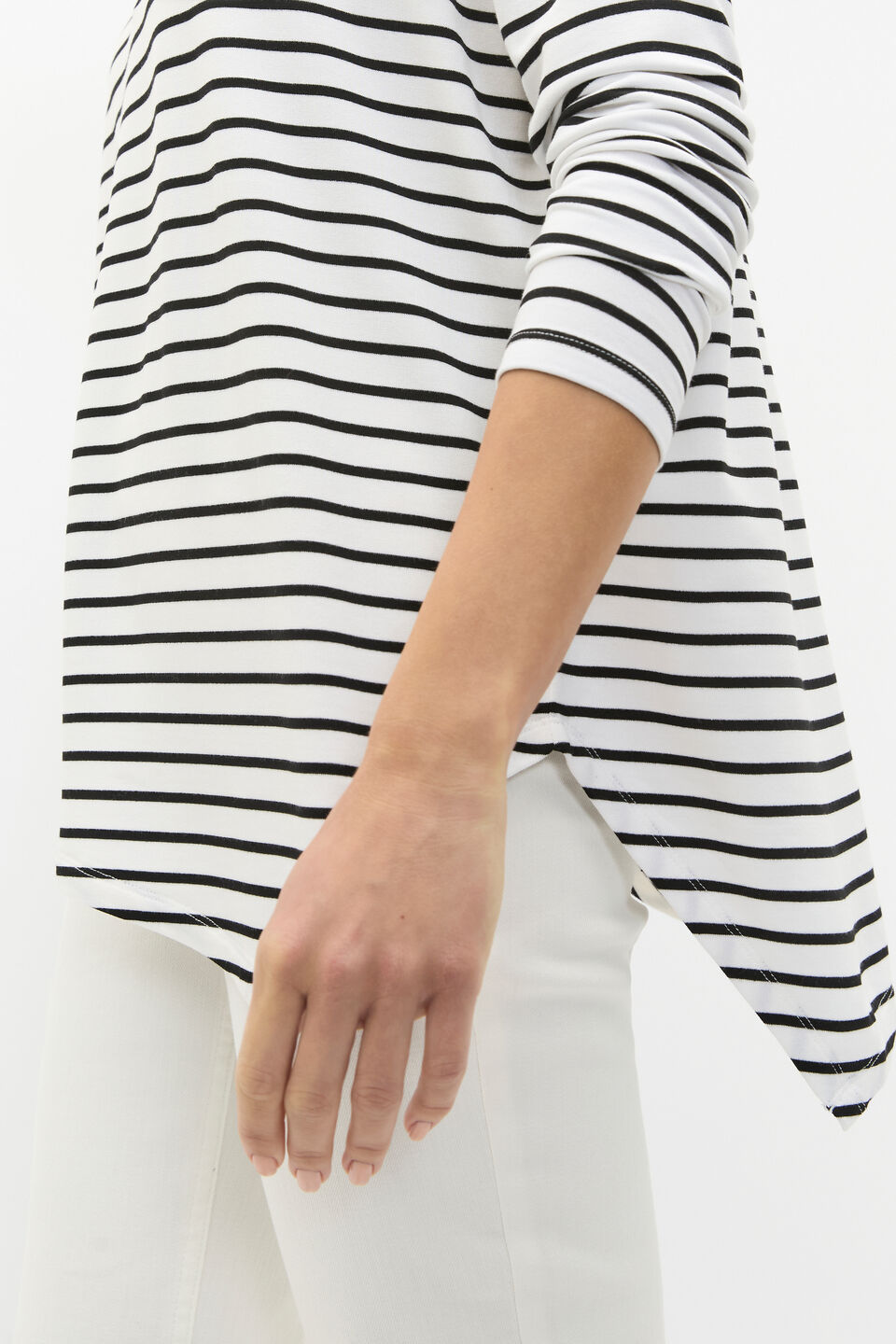 Core Asymmetrical Top  Mono Stripe
