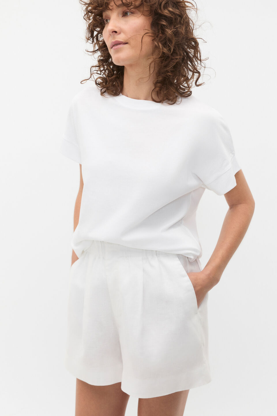 Core Longline Tee  Whisper White