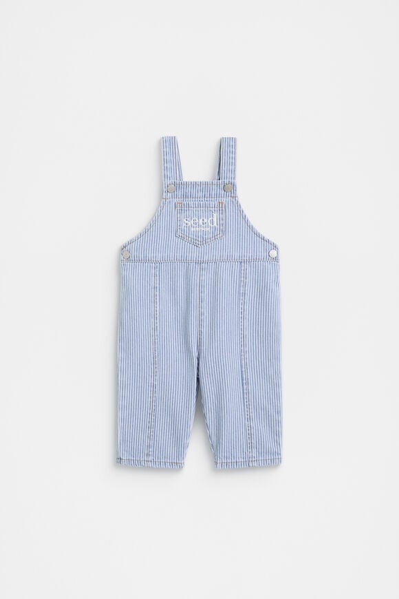 Core Logo Overall  Denim Stripe  hi-res