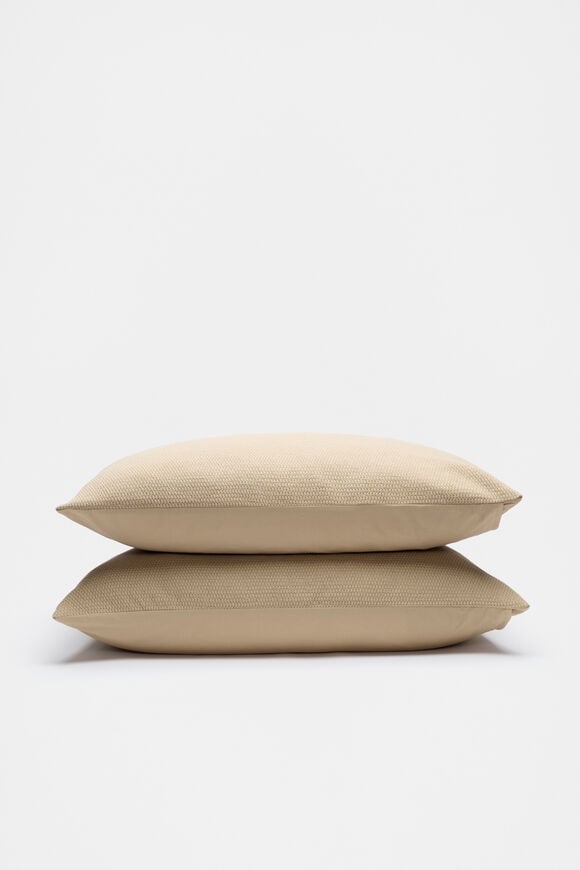 Mila Standard Pillowcase Set of 2  Rye  hi-res