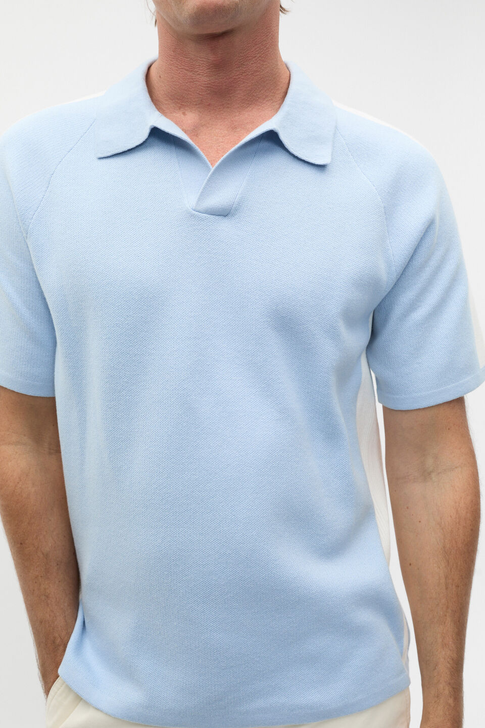 Colourblock Trophy Polo  Skyway