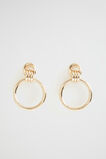 Interlock Ring Earring  Gold  hi-res