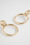 Interlock Ring Earring  Gold  hi-res