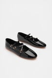 Cameron Triple Strap Ballet Flat  Black Patent  hi-res