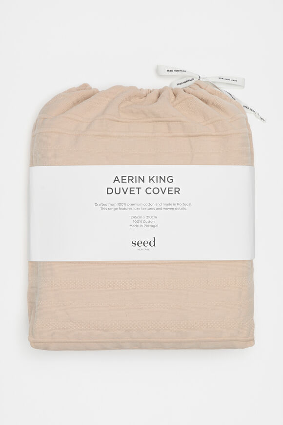 Aerin King Duvet Cover  Nougat  hi-res