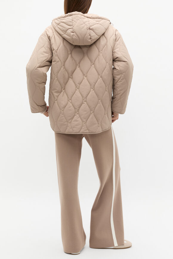 Boxy Quilted Jacket  Cookie  hi-res