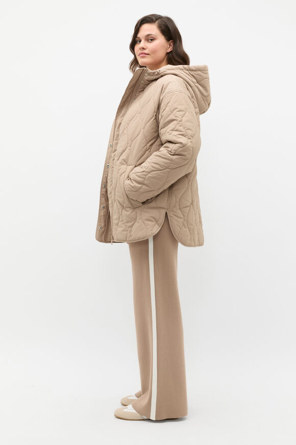 Boxy Quilted Jacket  Cookie  hi-res