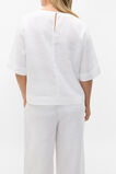 Core Linen Tee  Whisper White  hi-res