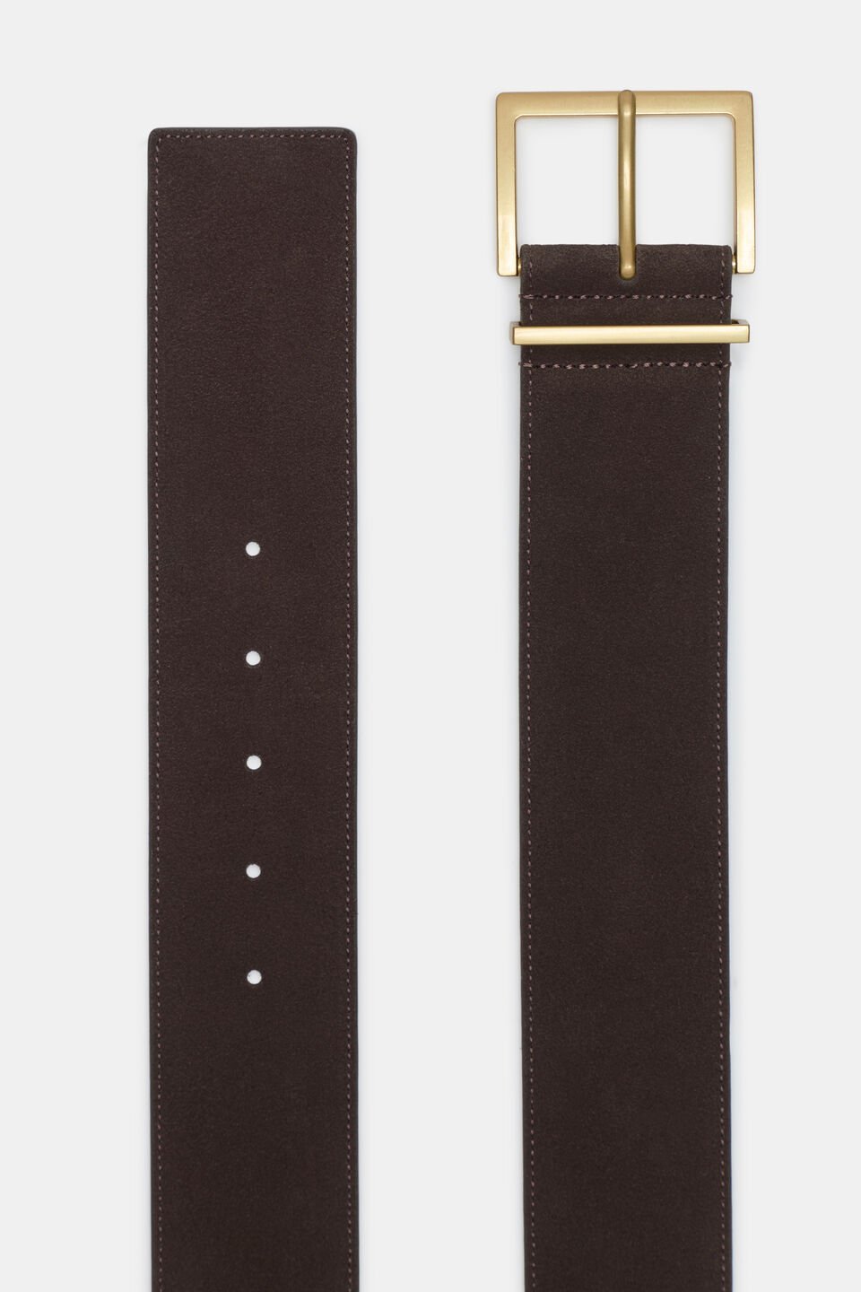 Olivia Wide Belt  Chocolate Suede