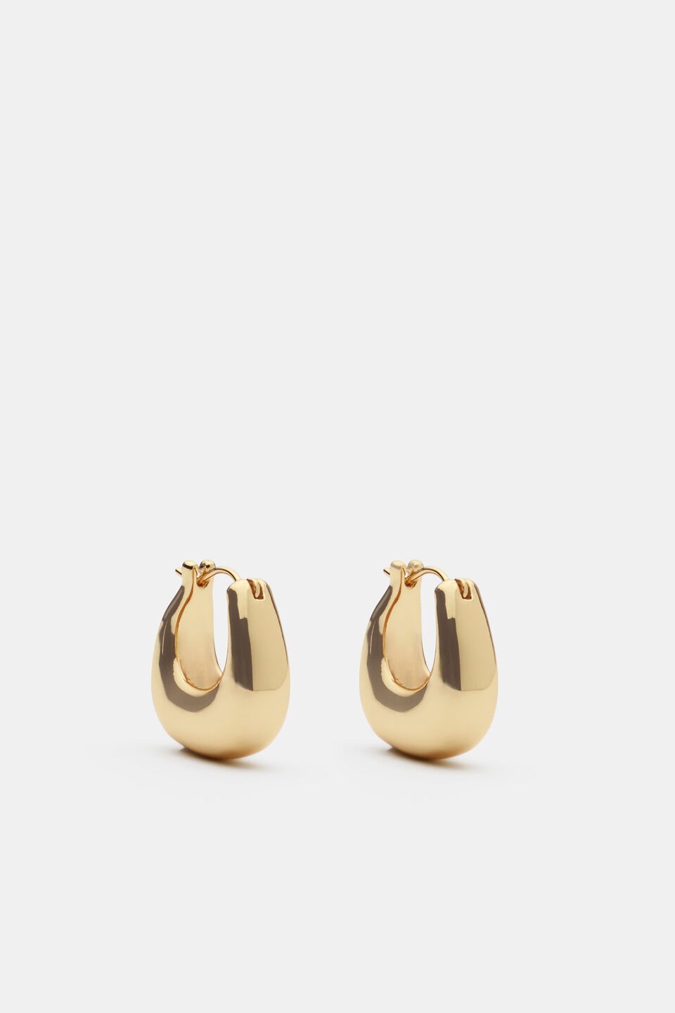 Mini Oval Hoop Earring  Gold