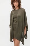 Fine Knit Poncho  Olive Leaf  hi-res