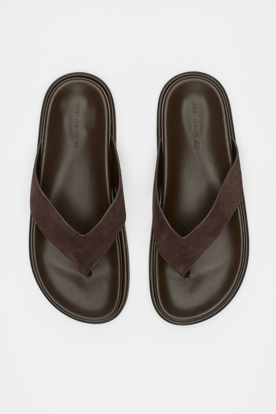 Piper Thong Sandal  Chocolate Suede