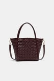 Woven Mini Crossbody Bag  Plum Red  hi-res