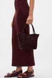 Woven Mini Crossbody Bag  Plum Red  hi-res