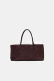 Woven East West Tote  Plum Red  hi-res