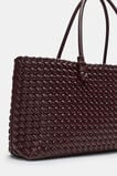 Woven East West Tote  Plum Red  hi-res