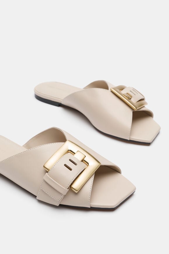 Kaya Buckle Slide  Oat  hi-res